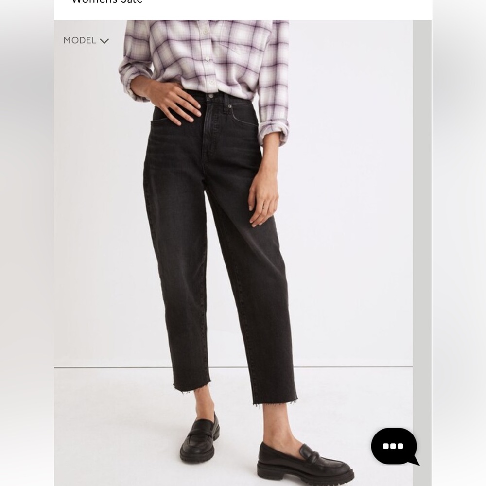 Madewell Ballloon Jeans. Size:30.  Please note measurements.